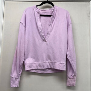 Women's Citizens of Humanity Lavender V-Neck Sweatshirt M